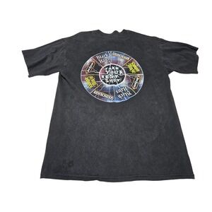 Vintage Liquor Brands Roulette Take Your Best Shot Graphic T Shirt Faded Black